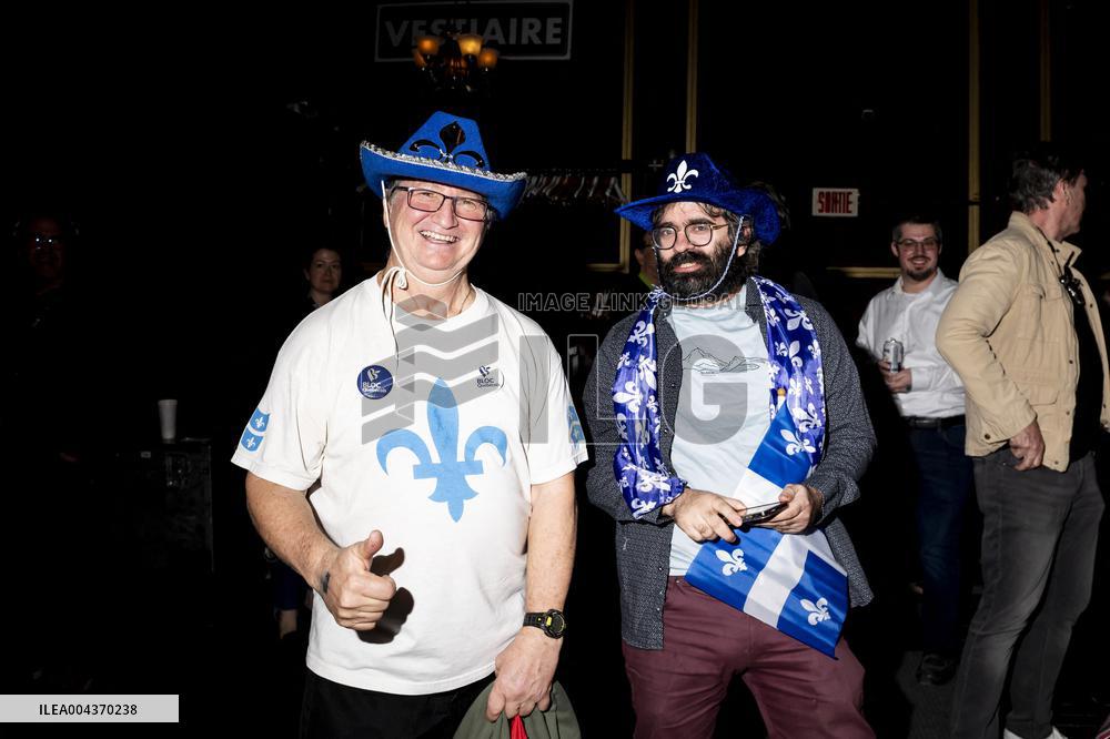 Supporters during Election Day in Canada