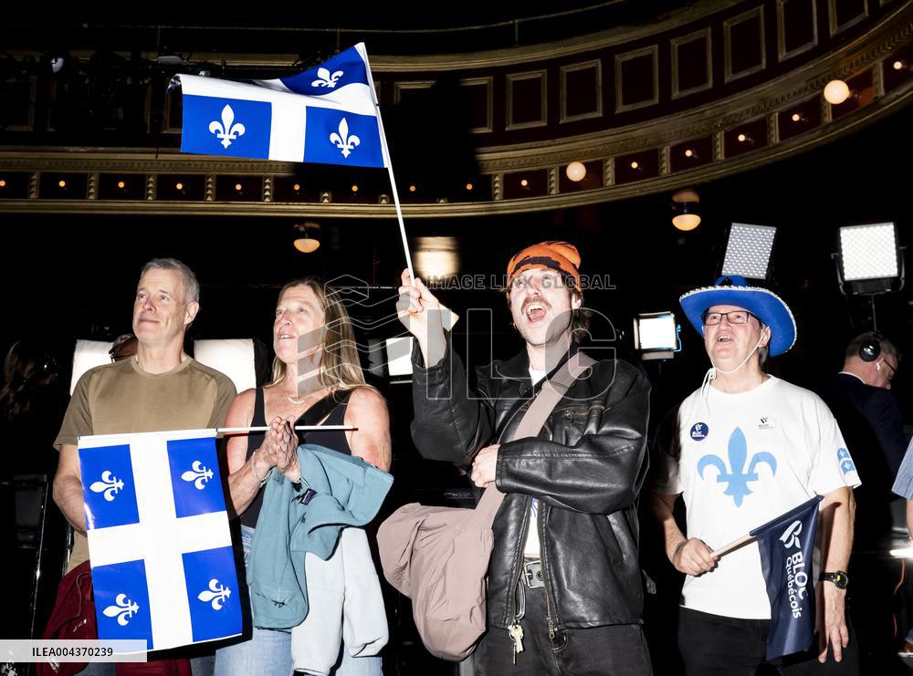 Supporters during Election Day in Canada