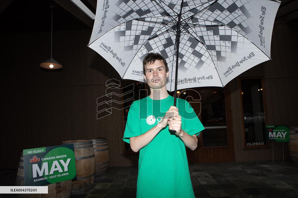 Supporters during Election Day in Canada