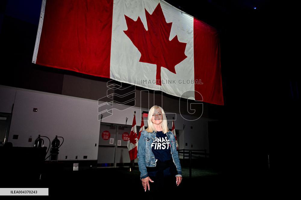 Supporters during Election Day in Canada
