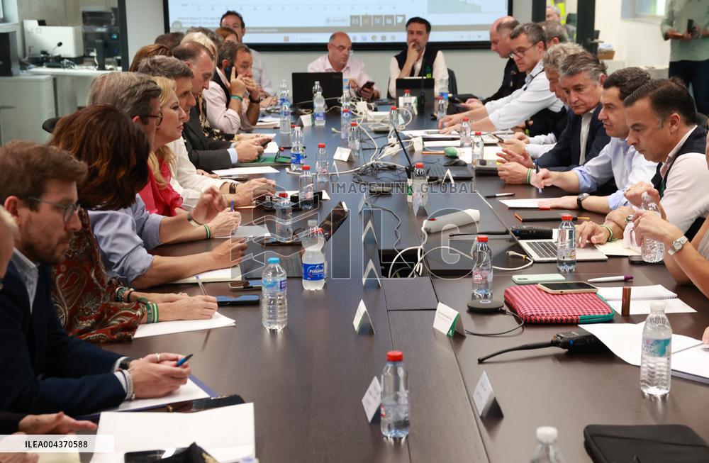 Juanma Moreno Leads Meeting on Andalusian Emergency Blackout - Spain