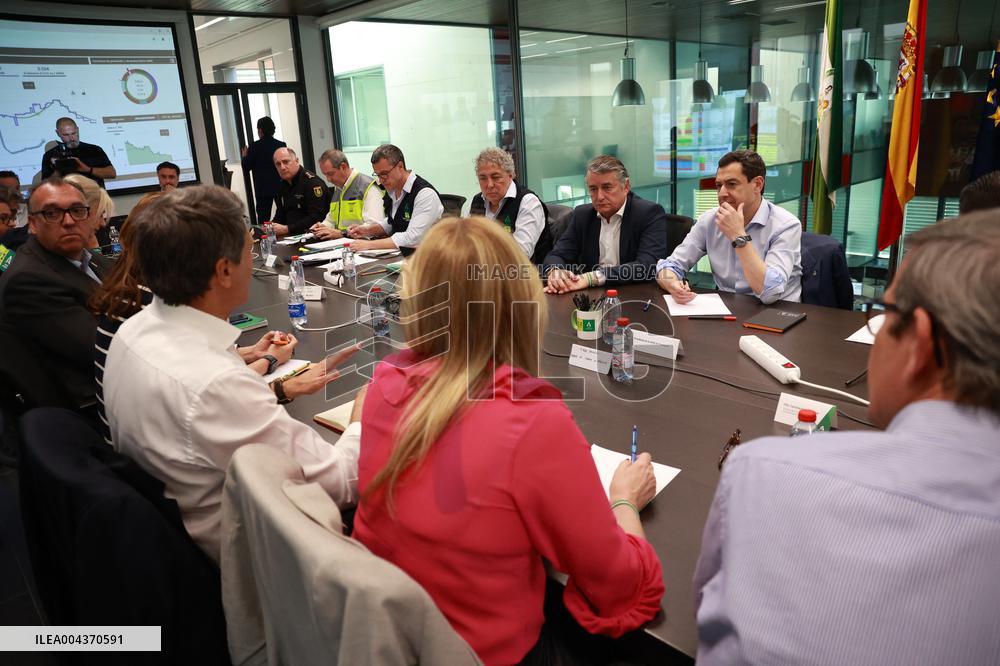 Juanma Moreno Leads Meeting on Andalusian Emergency Blackout - Spain