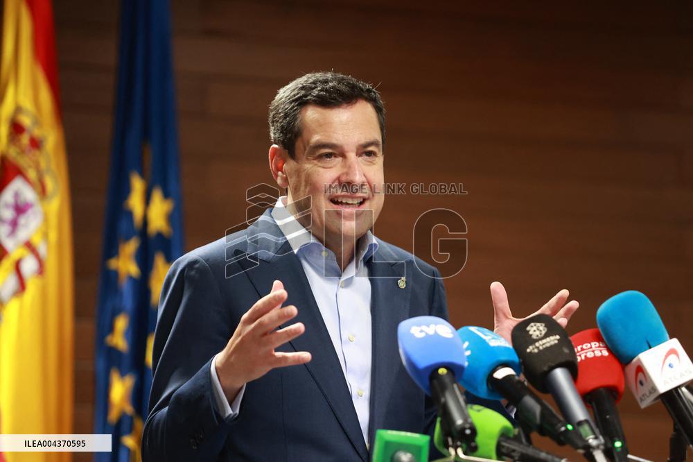 Juanma Moreno Leads Meeting on Andalusian Emergency Blackout - Spain