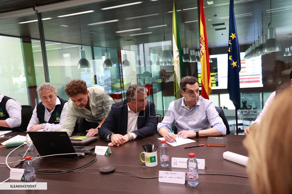 Juanma Moreno Leads Meeting on Andalusian Emergency Blackout - Spain