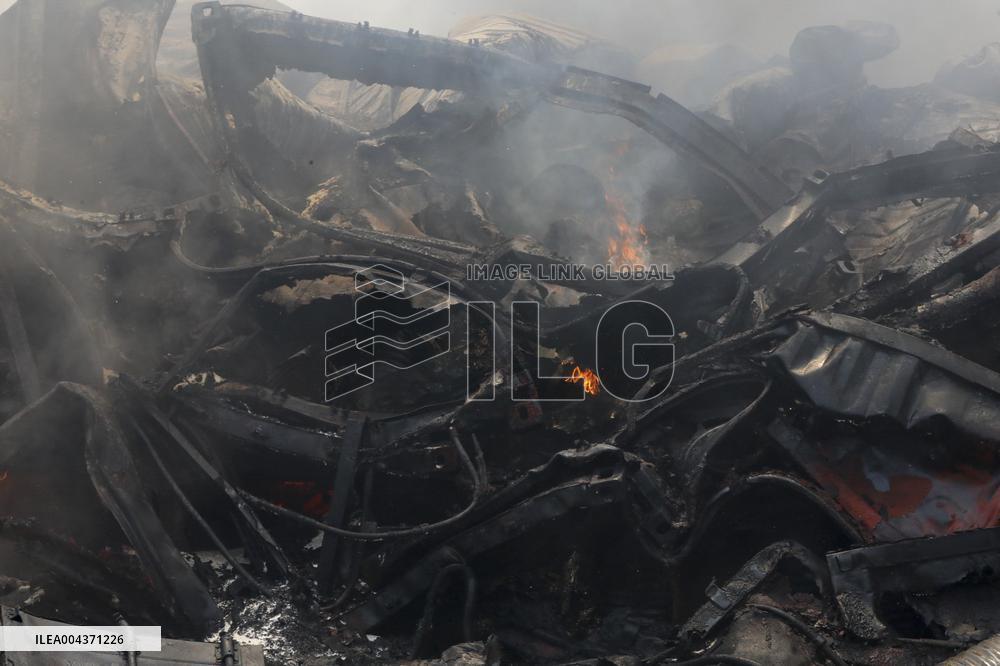 Explosion At Rajaie Port In Bandar Abbas - Iran
