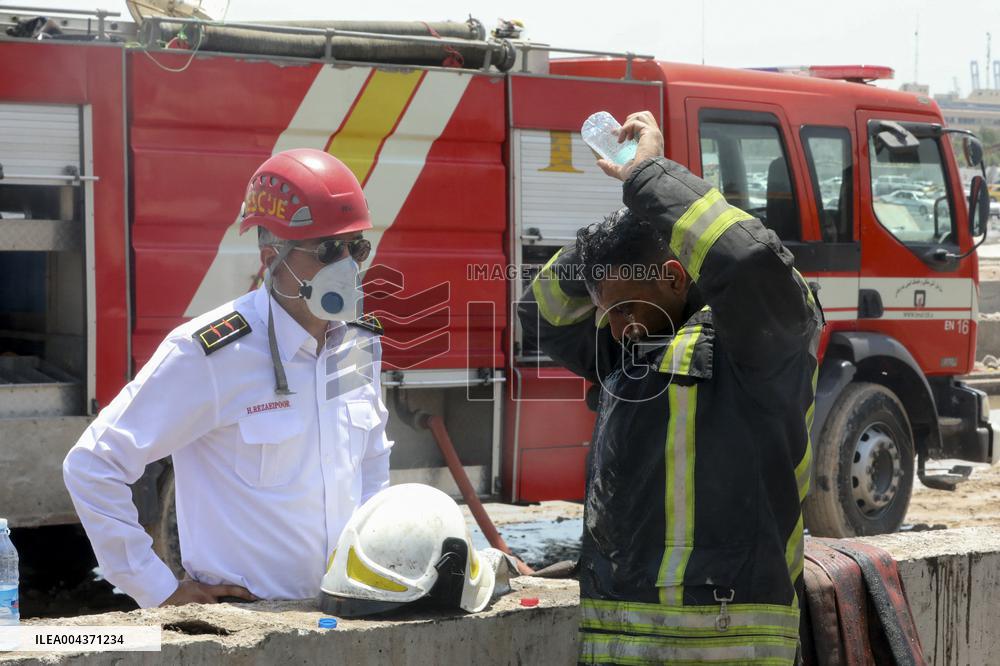 Explosion At Rajaie Port In Bandar Abbas - Iran