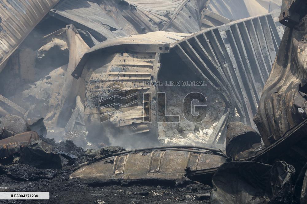 Explosion At Rajaie Port In Bandar Abbas - Iran