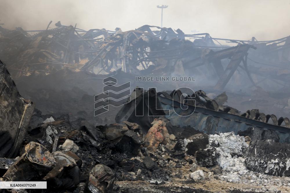 Explosion At Rajaie Port In Bandar Abbas - Iran