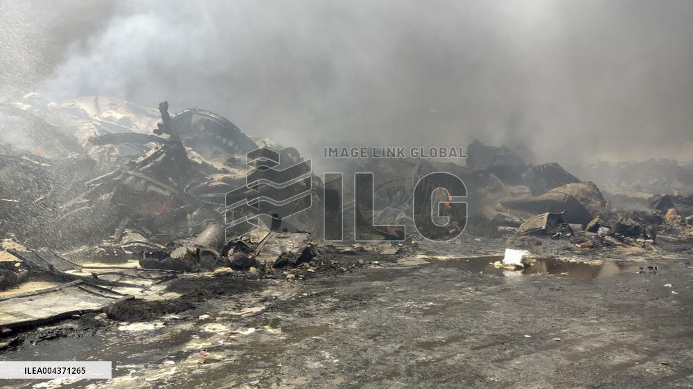 Explosion At Rajaie Port In Bandar Abbas - Iran