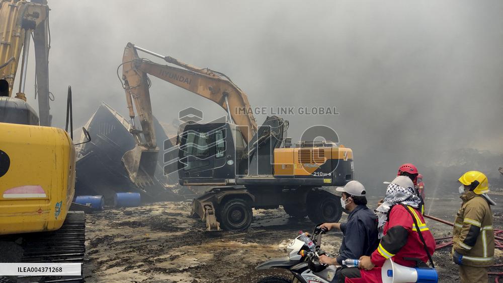 Explosion At Rajaie Port In Bandar Abbas - Iran