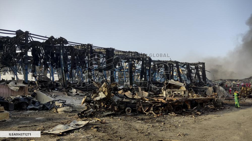 Explosion At Rajaie Port In Bandar Abbas - Iran