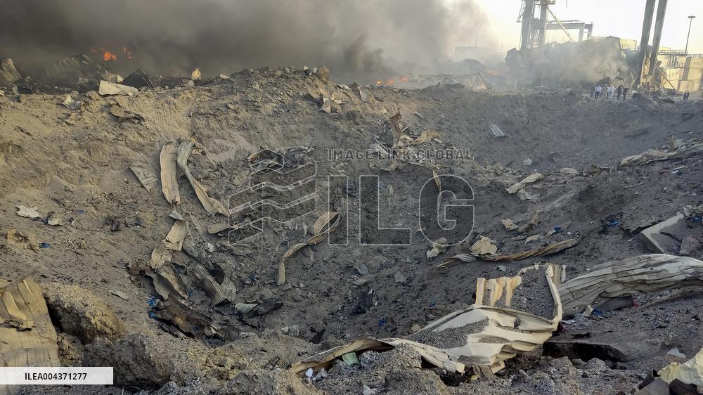 Explosion At Rajaie Port In Bandar Abbas - Iran