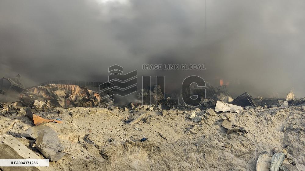 Explosion At Rajaie Port In Bandar Abbas - Iran