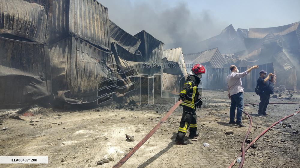 Explosion At Rajaie Port In Bandar Abbas - Iran