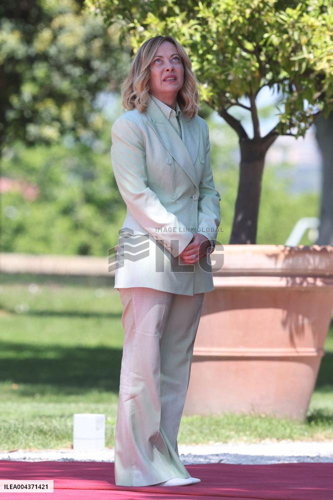 Giorgia Meloni receives Turkey President Erdogan at Villa Pamphili - Rome