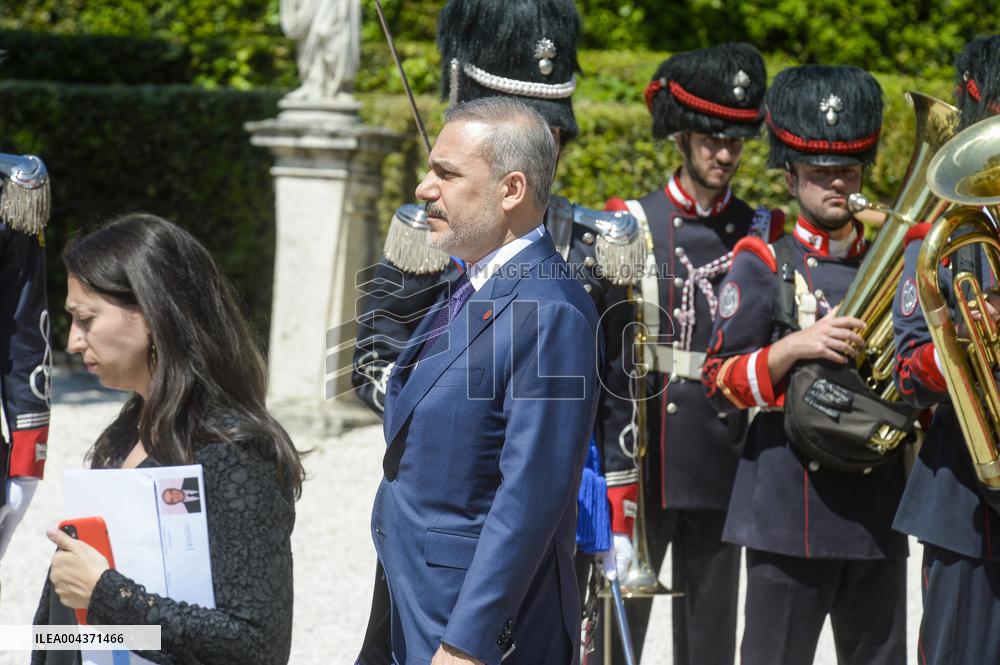 Giorgia Meloni receives Turkey President Erdogan at Villa Pamphili - Rome