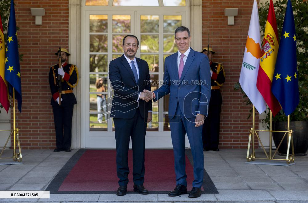 Sanchez and Christodoulides Meet in Madrid