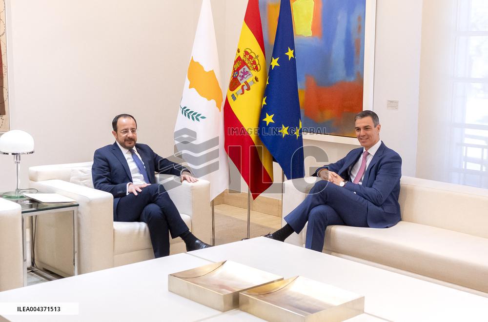Sanchez and Christodoulides Meet in Madrid
