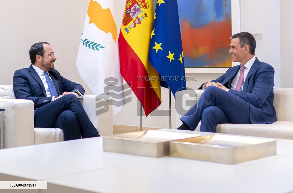 Sanchez and Christodoulides Meet in Madrid