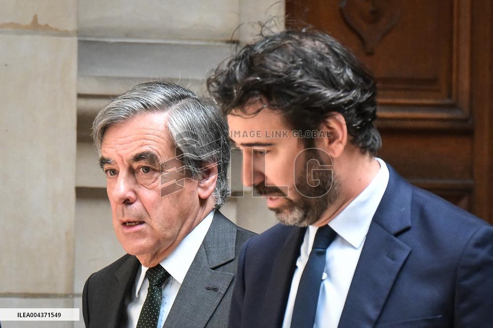 Francois Fillon trial in Paris - FA