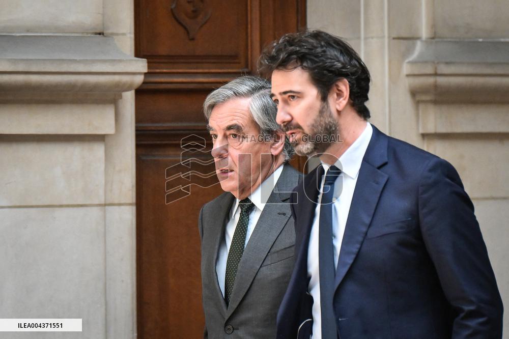 Francois Fillon trial in Paris - FA