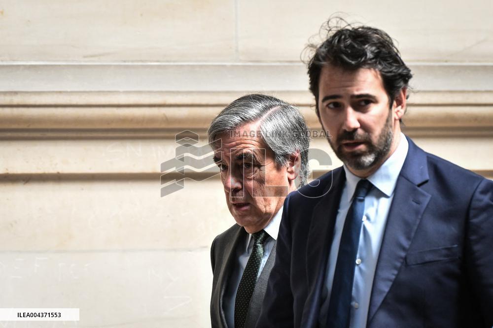Francois Fillon trial in Paris - FA