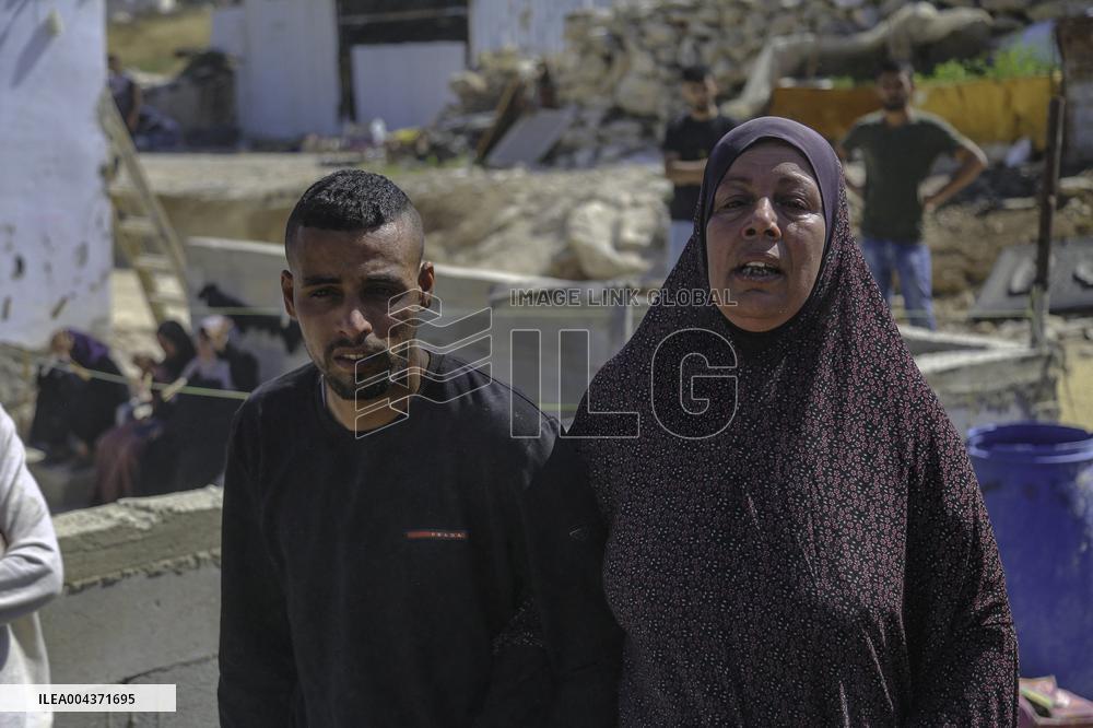 Israeli Occupying Forces Demolish Palestinian Homes - Hebron