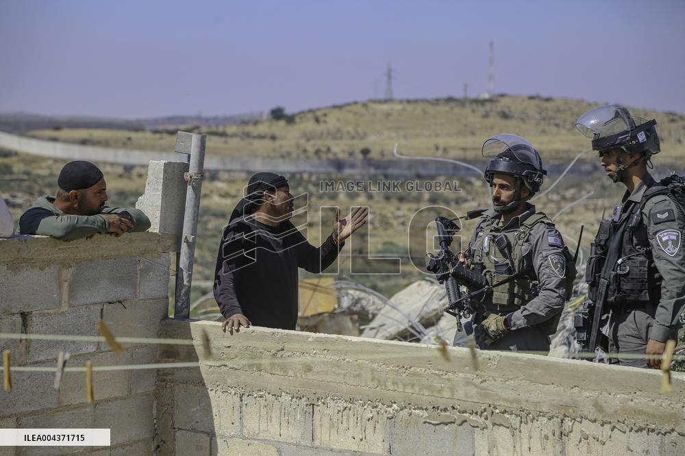 Israeli Occupying Forces Demolish Palestinian Homes - Hebron