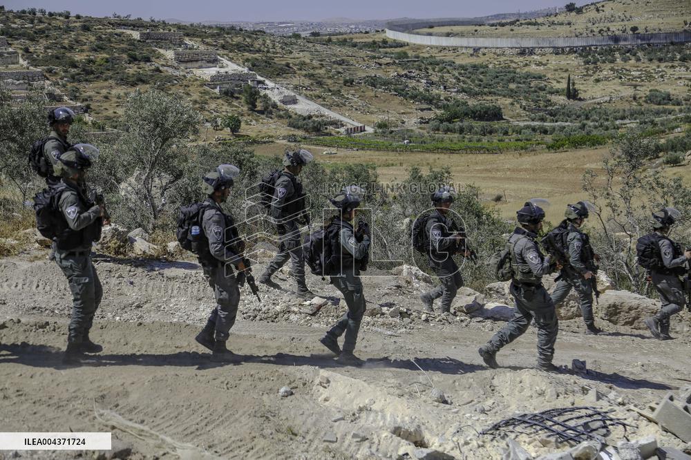 Israeli Occupying Forces Demolish Palestinian Homes - Hebron