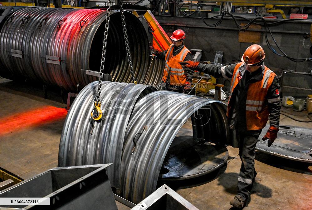 Production of structures for underground hospital