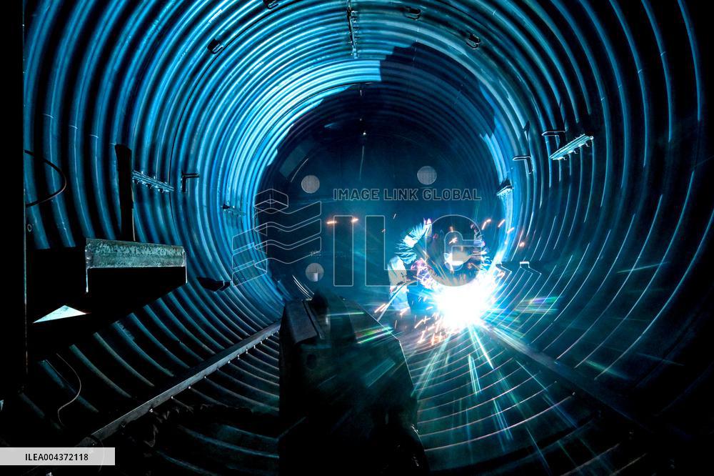 Production of structures for underground hospital