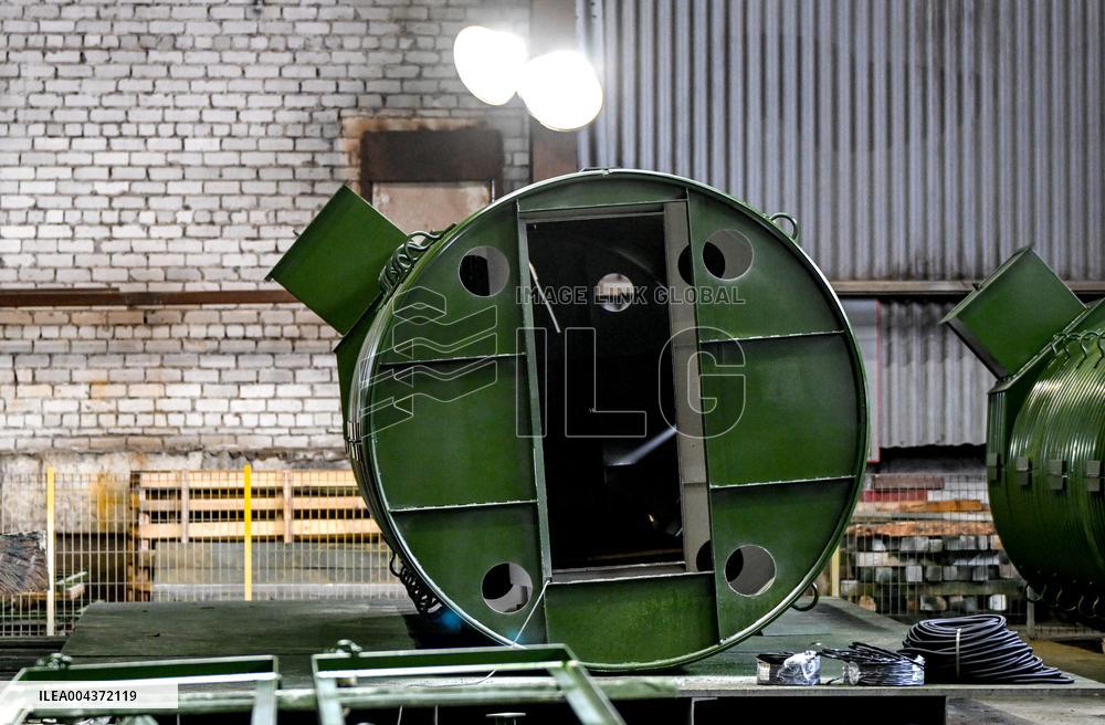 Production of structures for underground hospital