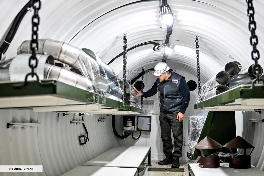 Production of structures for underground hospital