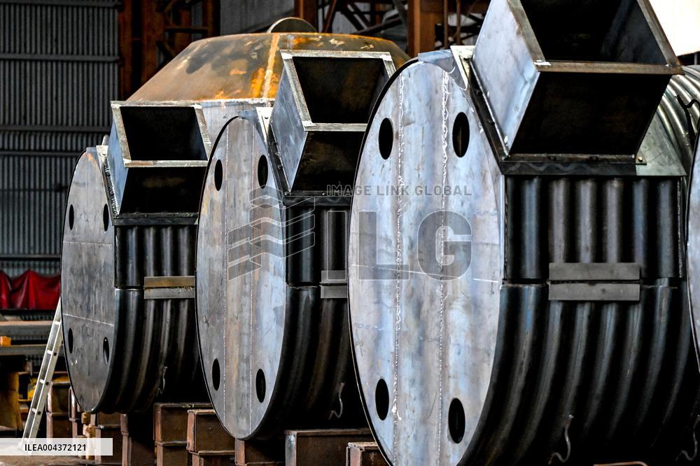 Production of structures for underground hospital