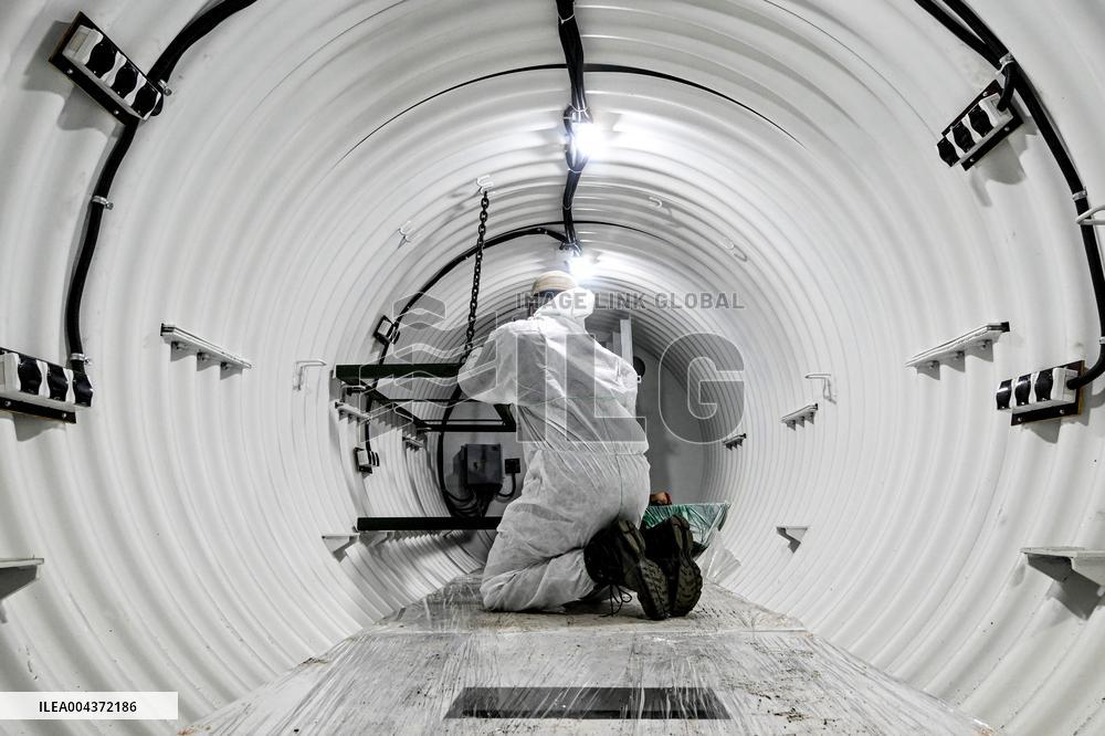 Production of structures for underground hospital