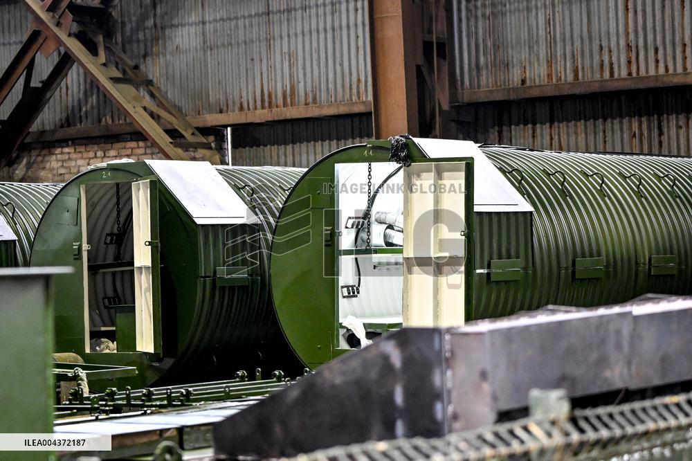 Production of structures for underground hospital