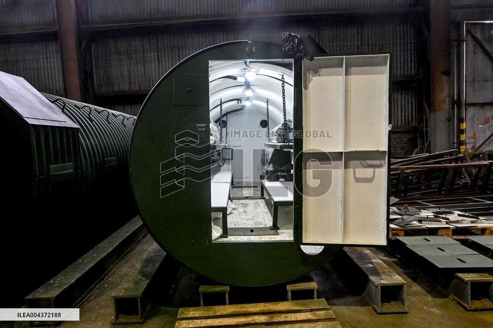 Production of structures for underground hospital