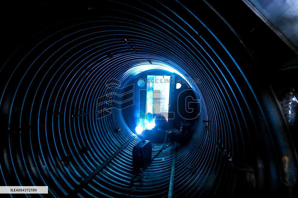 Production of structures for underground hospital