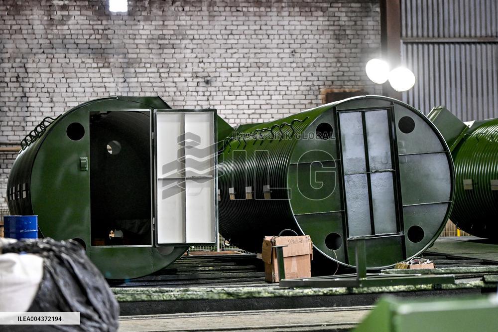 Production of structures for underground hospital