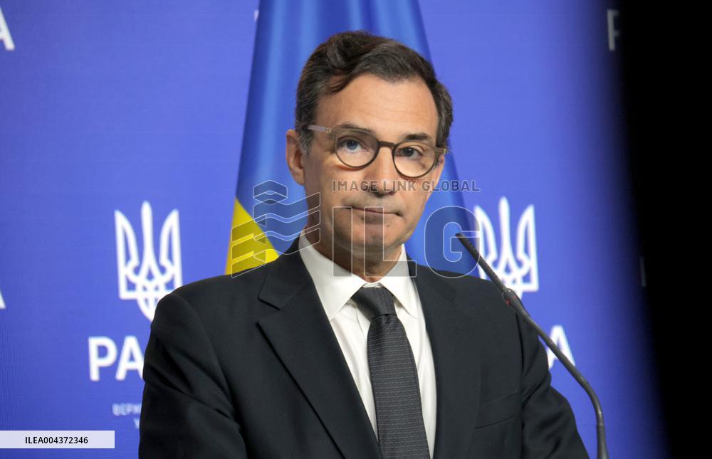 Joint briefing of Ruslan Stefanchuk and Marcos Perestrello in Kyiv