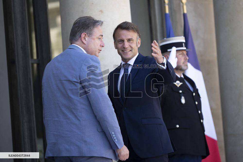 France's President Emmanuel Macron and Belgium's Prime Minister Bart De Wever