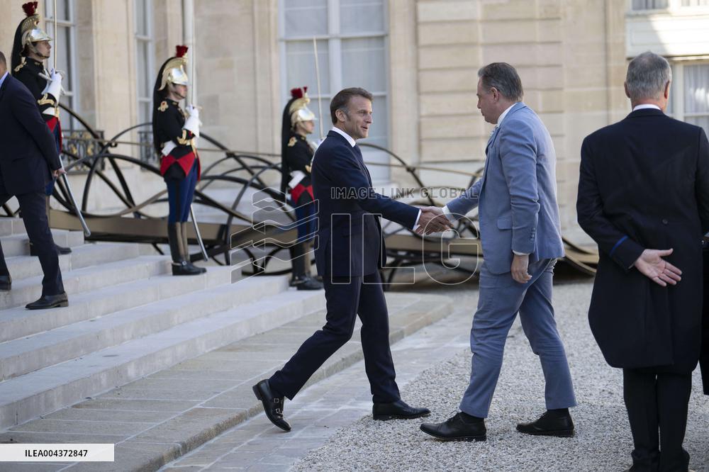 France's President Emmanuel Macron and Belgium's Prime Minister Bart De Wever