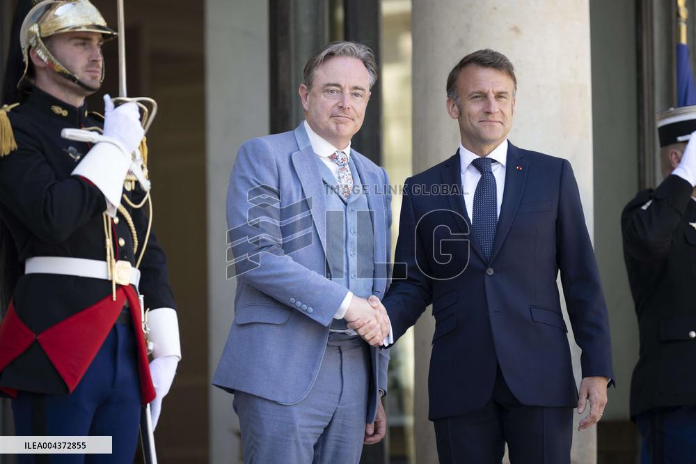 France's President Emmanuel Macron and Belgium's Prime Minister Bart De Wever
