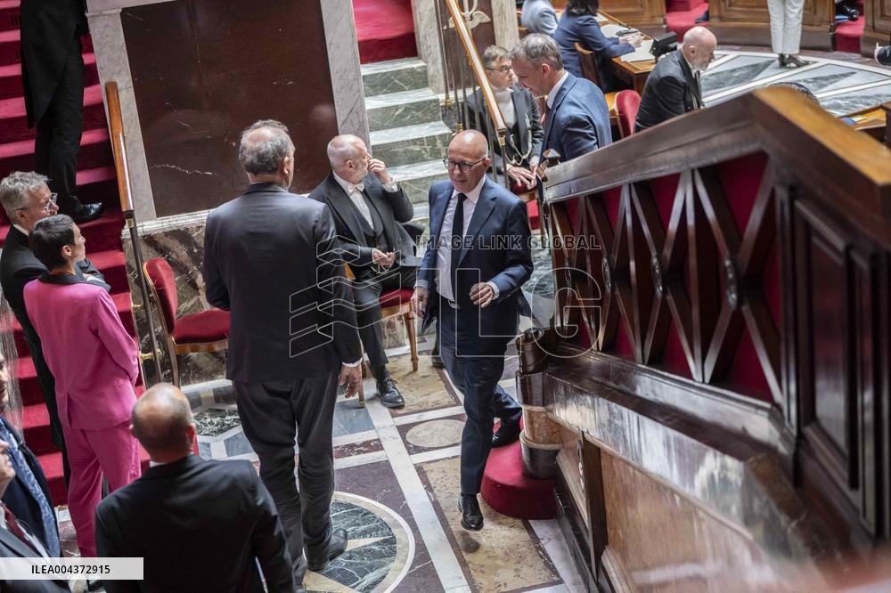 Questions to the government at the French National Assembly - Paris