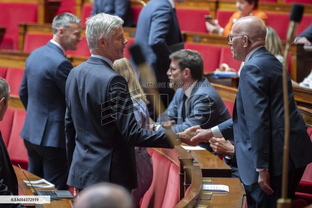 Questions to the government at the French National Assembly - Paris