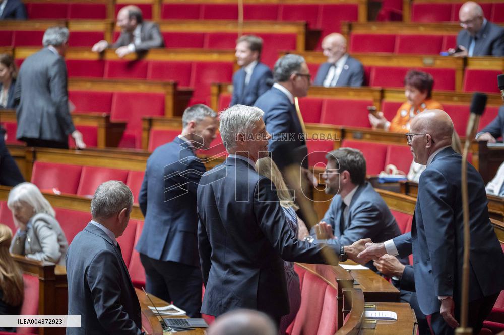 Questions to the government at the French National Assembly - Paris