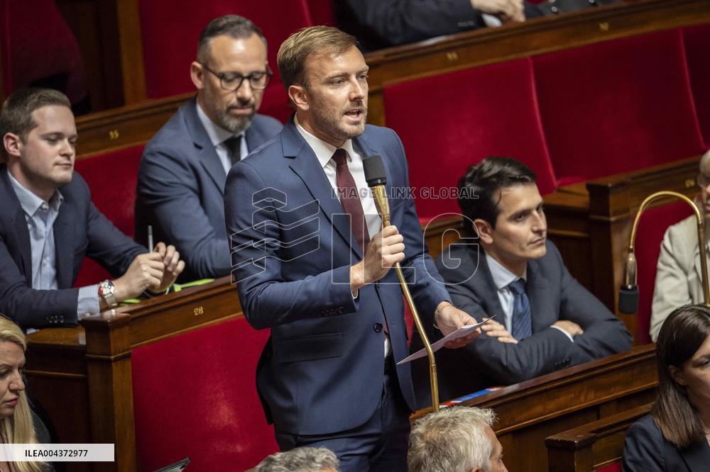Questions to the government at the French National Assembly - Paris