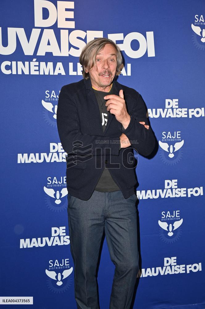 Premiere of De Mauvaise Foi - Paris