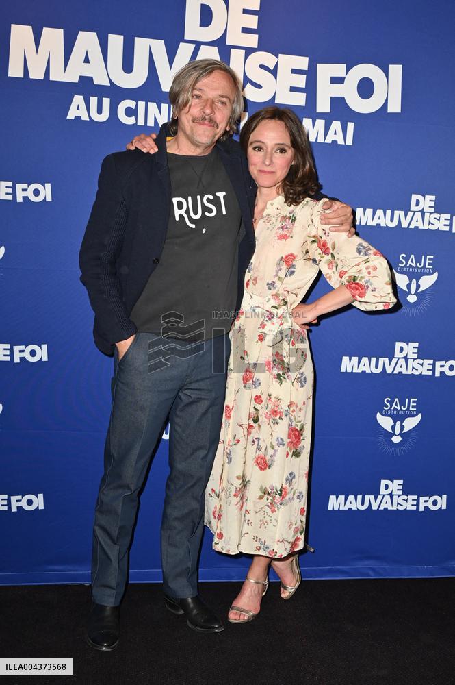 Premiere of De Mauvaise Foi - Paris