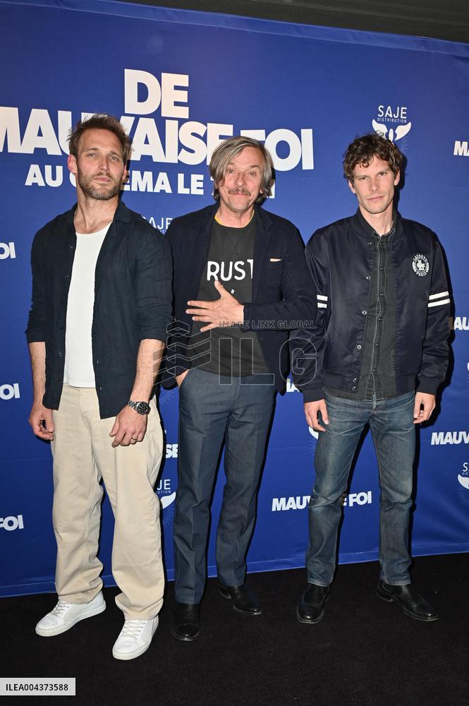 Premiere of De Mauvaise Foi - Paris